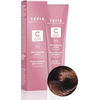 Крем-краска для волос Tefia Color Creats 5/4 (светлый брюнет медный)