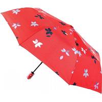 Складной зонт RST Umbrella Цветы 3202A (красный)