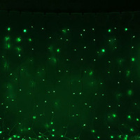 Световой дождь Luazon Занавес Led 1440/280 (2x6 м, зеленый) [1080275]