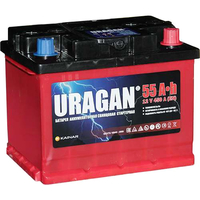 Автомобильный аккумулятор Uragan R (55 А·ч)