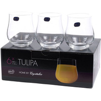 Набор стаканов для воды и напитков Bohemia Crystal Tulipa 25300/350
