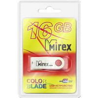USB Flash Mirex RED SWIVEL 16 Гб (13600-USBSWL16)