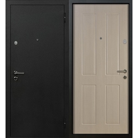 Металлическая дверь Стальная Линия Мэдисон для квартиры 70 (черный/венге светлый)