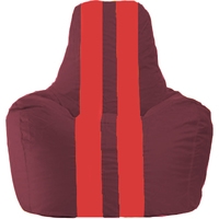 Кресло-мешок Flagman Спортинг С1.1-308 (бордовый/красный)