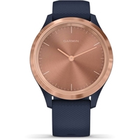 Гибридные умные часы Garmin Vivomove 3S (розовое золото/темно-синий)