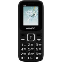 Кнопочный телефон Maxvi C26 (черный)