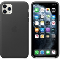 Чехол для телефона Apple Leather Case для iPhone 11 Pro Max (черный)