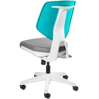 Офисный стул UNIQUE Kaden Low (серый/бирюзовый)