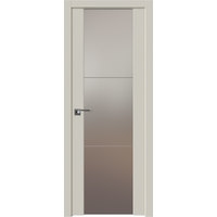 Межкомнатная дверь ProfilDoors 22U L 80x200 (магнолия сатинат/lacobel серебряный лак)