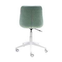 Офисный стул Алвест AV 245 (мятный бархат/белый пластик)