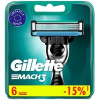 Сменные кассеты для бритья Gillette Mach3 (6 шт) 7702018408832
