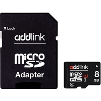Карта памяти Addlink microSDHC AD08GBMSH310A 8GB (с адаптером)