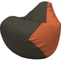 Кресло-мешок Flagman Груша Макси Г2.3-1623 (черный/оранжевый)