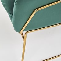 Интерьерное кресло Halmar Soft 3 (темно-зеленый/золотой)