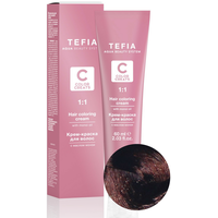 Крем-краска для волос Tefia Color Creats 4/5 (брюнет красный)