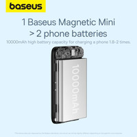 Внешний аккумулятор Baseus Magnetic Mini Air Wireless Fast Charge Power Bank 20W 10000mAh (черный)