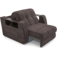 Кресло-кровать Мебель-АРС Барон №3 (микровельвет, коричневый кордрой)