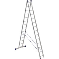 Лестница-стремянка Алюмет двухсекционная универсальная 5214 2x14