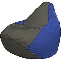 Кресло-мешок Flagman Груша Медиум Г1.1-367 (темно-серый/синий)