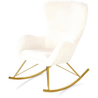 Кресло-качалка Halmar Liberto (кремовый/золотой) в Пинске