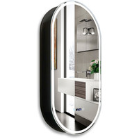 Silver Mirrors Шкаф с зеркалом Soho-Black 500x1000 LED-00002612