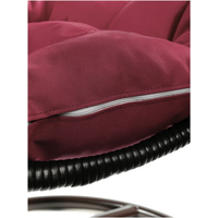 Подвесное кресло M-Group Для двоих Люкс 11510202 (коричневый ротанг/бордовая подушка)