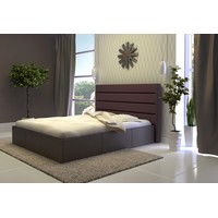 Кровать Bon Mebel Севилья с ПМ 140x200 (кожзам серый)