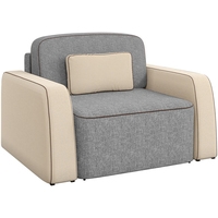 Кресло-кровать Mebelico Гермес 59346 (рогожка, серый/бежевый)