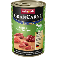Консервированный корм для собак Animonda GranCarno Original Adult beef + duck hearts 0.8 кг