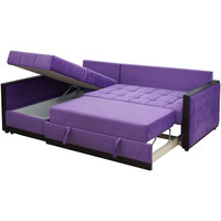Угловой диван Савлуков-Мебель Жаклин 225x160 (угловой, фиолетовый)