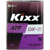 Трансмиссионное масло Kixx ATF DX-III 4л