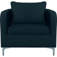 Интерьерное кресло Brioli Терзо (рогожка, J17 темно-синий)