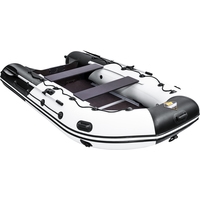 Моторно-гребная лодка Ривьера Максима 3400 СК (светло-серый/черный)