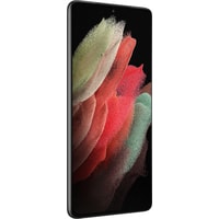 Смартфон Samsung Galaxy S21 Ultra 5G SM-G998B/DS 12GB/128GB Восстановленный by Breezy, грейд A+ (черный фантом)