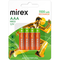 Аккумулятор Mirex AAA 1100mAh 4 шт HR03-11-E4