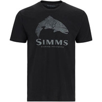 Футболка Simms Wood Trout Fill T-Shirt (M, черный)