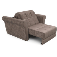 Кресло-кровать Мебель-АРС Гранд (бархат, серо-шоколадный/Star Velvet 60 Cofee)