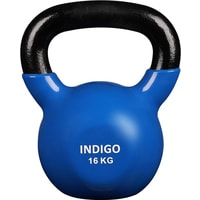 Гиря Indigo IN132 16 кг (черный/синий)