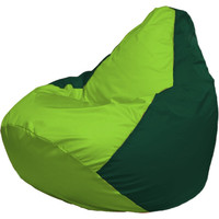 Кресло-мешок Flagman Груша Макси Г2.1-185 (зеленый темный/салатовый)