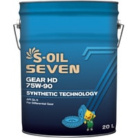 Трансмиссионное масло S-OIL SEVEN GEAR HD 75W-90 20л