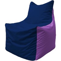 Кресло-мешок Flagman Фокс Ф2.1-40 (синий темный/сиреневый)