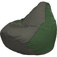 Кресло-мешок Flagman Груша Медиум Г1.1-361 (темно-серый/зеленый)