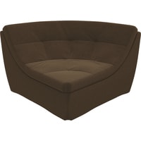 Элемент модульного дивана Лига диванов Холидей люкс 105690 (микровельвет, коричневый)
