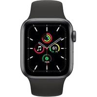 Умные часы Apple Watch SE 40 мм Воcстановленный by Breezy, грейд B (алюминий серый космос/черный спортивный)