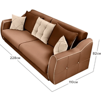 Диван Настоящая мебель Флэтфорд AAA0328013 (коричневый/бежевый)