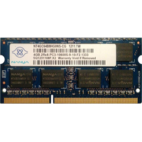Оперативная память Nanya 4GB DDR3 SODIMM PC3-10600 NT4GC64B8HG0NS-CG
