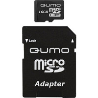 Карта памяти QUMO microSDHC (Class 10) 16GB (QM16GMICSDHC10)