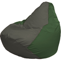 Кресло-мешок Flagman Груша Г2.1-361 (тёмно-серый/зелёный)