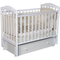 Классическая детская кроватка Кедр Helen 3 (белый)