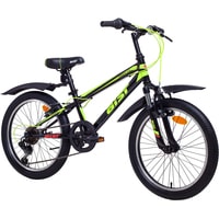 Детский велосипед AIST Pirate 2.0 20 2020 (черный/салатовый)